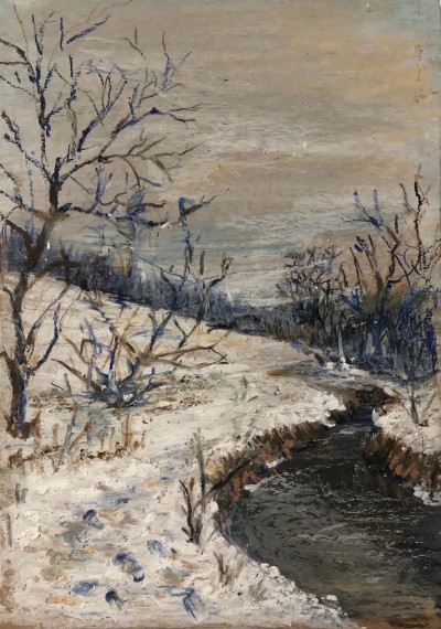 Река Зубра зимой
