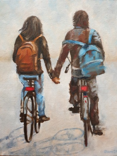 Влюбленные велосипедисты