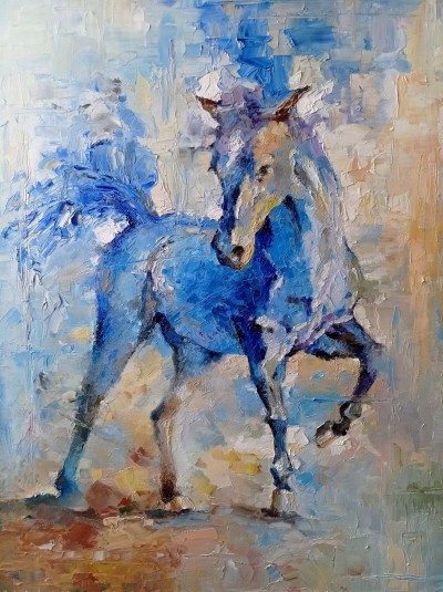 Синий конь