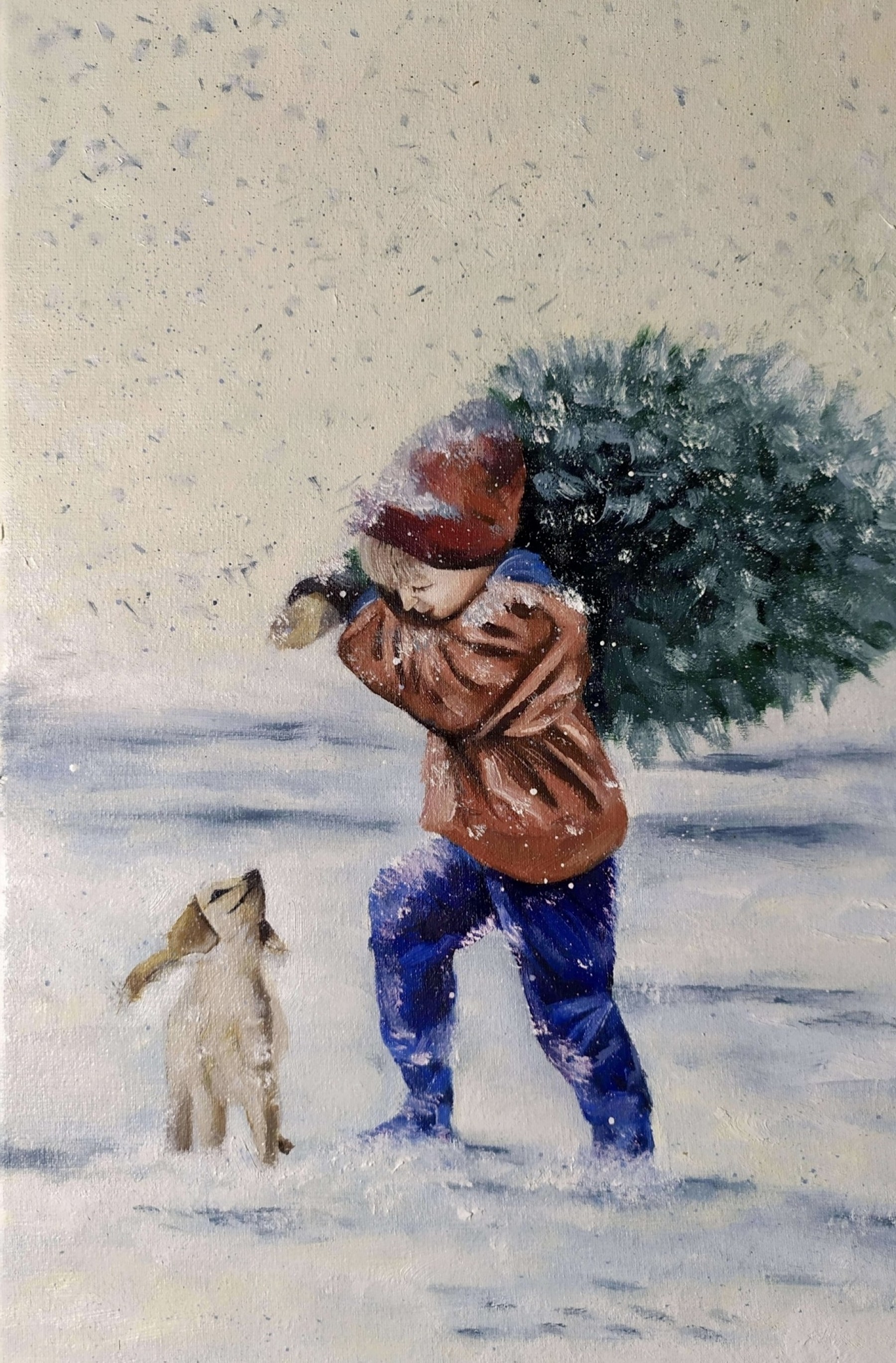 Дети Раскраска зима Зимняя прогулка