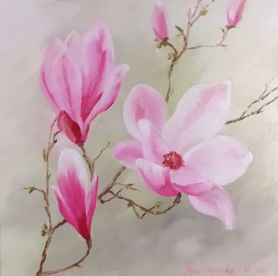 Three magnolias