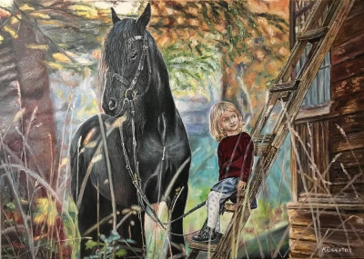 Дівчинка і кінь