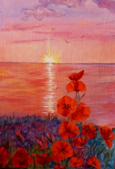 Poppy sunset