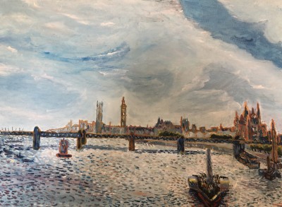 London. Variation on a theme by Pissaro