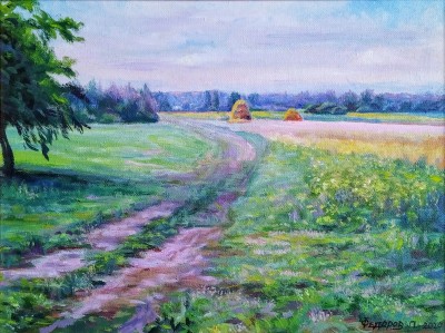 The Road near a Wheat Field