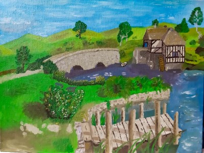 Water mill in the village / Hobbiton