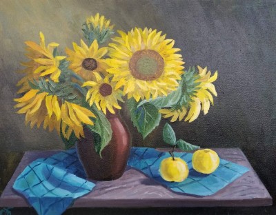   Still life with sunflowers
