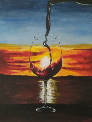 Sunset in a glass