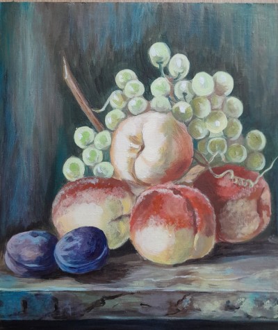 Натюрморт з персиками