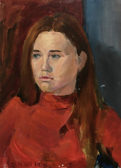 Портрет молодої дівчини