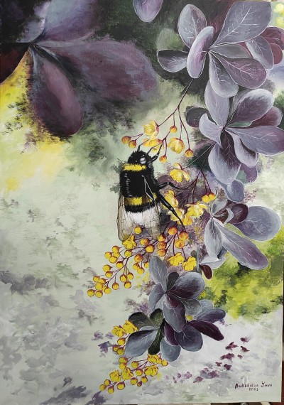 Bumblebee and barberry