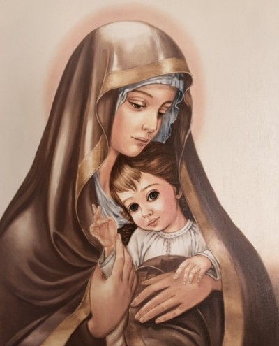 Icon of Mother of God with a baby