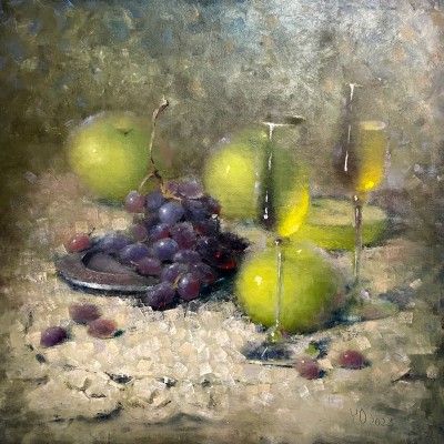 Натюрморт з виноградом