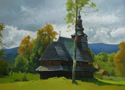 The old church in the Carpathians