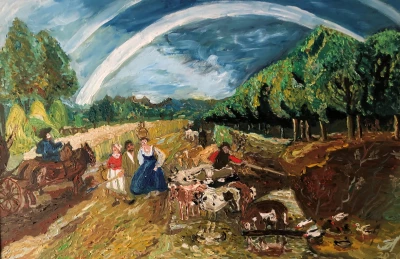 Вариация на тему Рубенс - Пейзаж с радугой