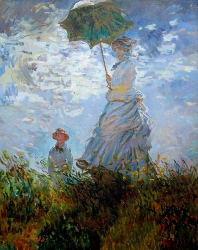 Claude Monet - Girl with an umbrella