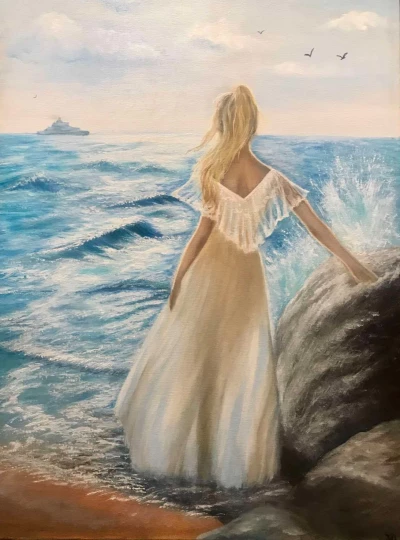 Дівчина і море