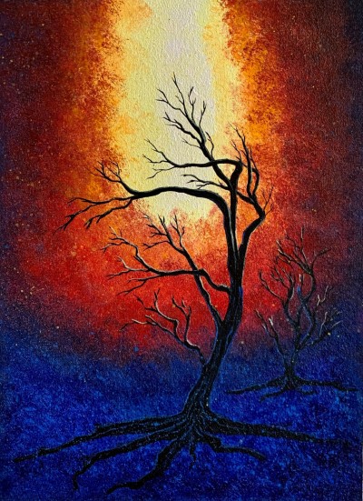 Scorched tree
