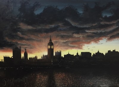 Лондон закат солнца 