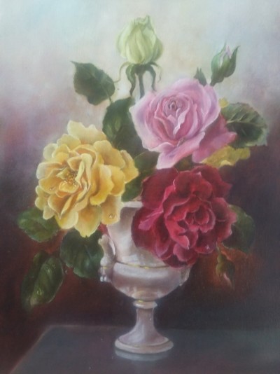 Натюрморт з трояндами