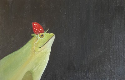 Toad with strawberry 