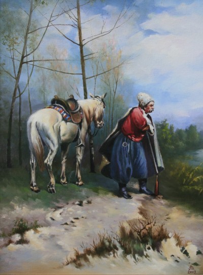 Cossack on the road