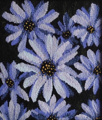 Tapestry - Purple daisies