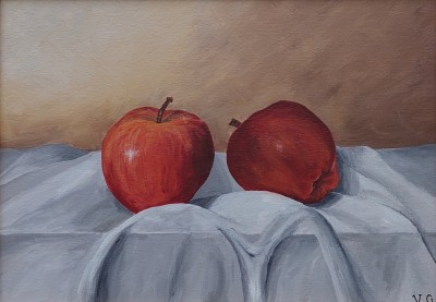 Натюрморт з яблуками