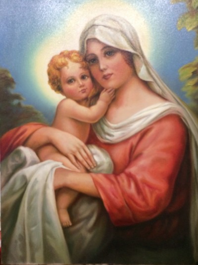 Virgin Mary and Jesus icon