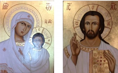 Paired Icons 1. Jesus 2. Virgin Mary and Jesus