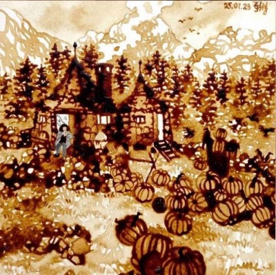 Autumn house of Hagrid