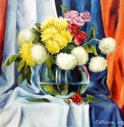 Натюрморт с цветами 
