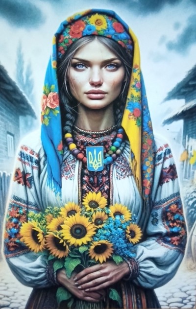 Україна в образі дівчини 