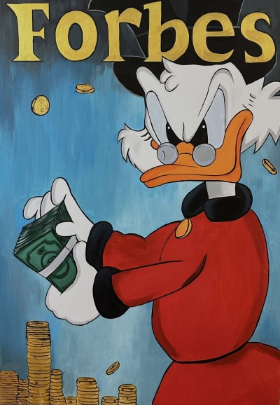 Painting Scrooge money