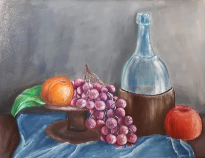  Still life with grapes