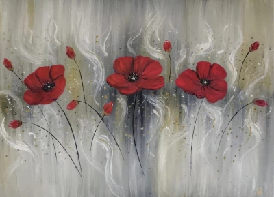  Red poppies